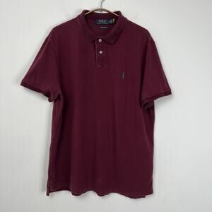 Polo Ralph Lauren Custom‎ Slim Fit Collared Casual Polo Shirt Mens Size XL Golf